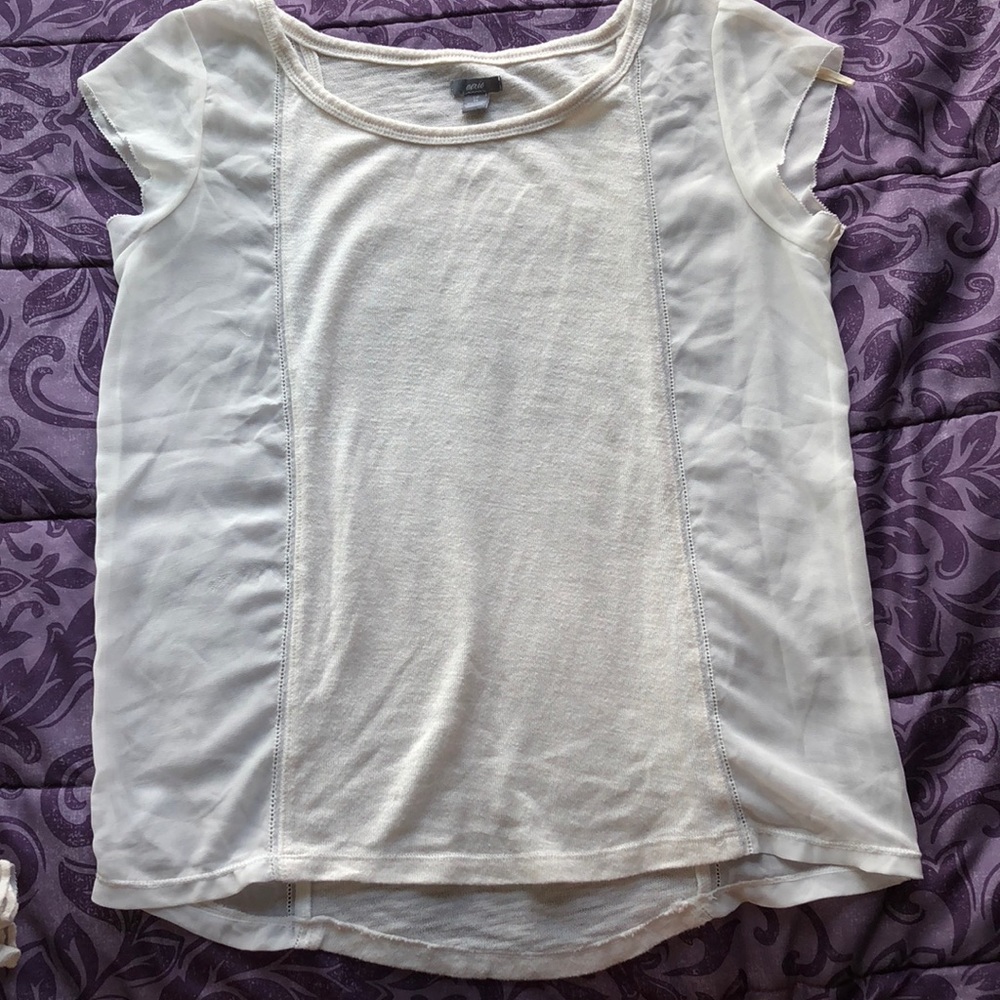 Aerie - S - Blouse - Ivory